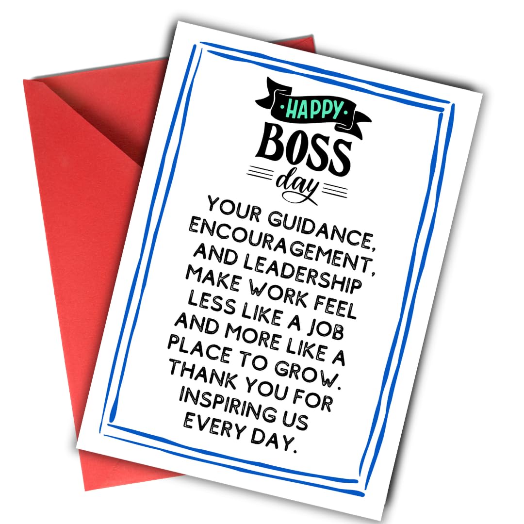 Boss Day Card from staff, Bosses Day Card from group, Boss Gifts for Women Men, Happy Boss's Day Card Gifts for Boss from Employees, Funny Boss's Day Gift for Her Him, Appreciation Bosses Day Ideas