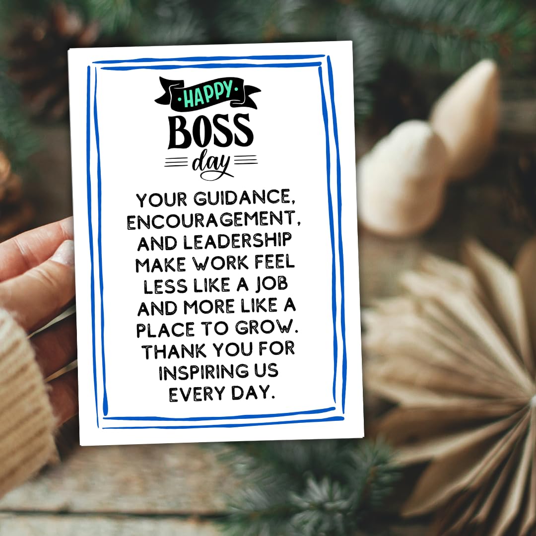 Boss Day Card from staff, Bosses Day Card from group, Boss Gifts for Women Men, Happy Boss's Day Card Gifts for Boss from Employees, Funny Boss's Day Gift for Her Him, Appreciation Bosses Day Ideas