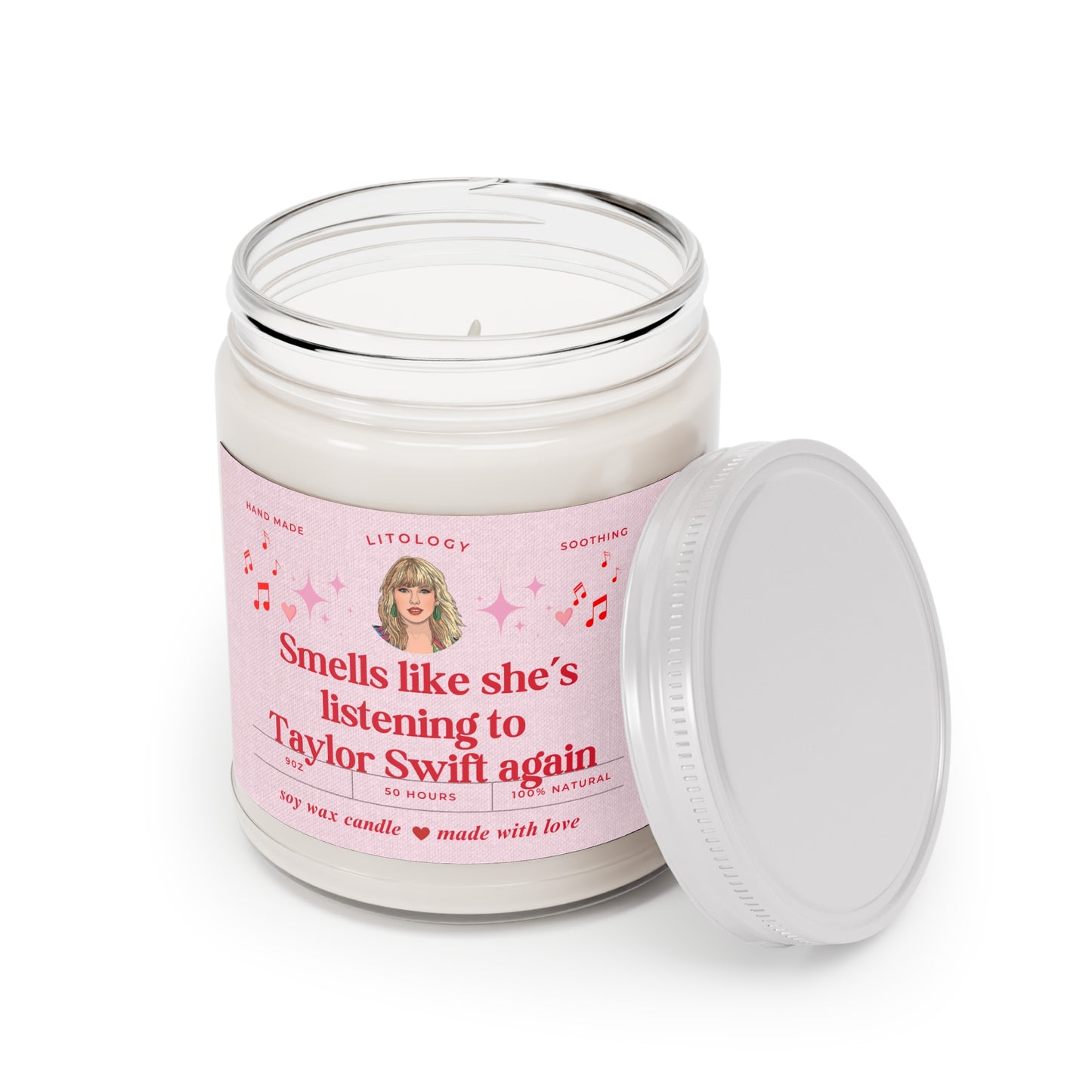 Taylor Swift Birthday Gift, Cool Fan Gifts for Women Adult, Birthday Candle for Swifties Besties, Natural Coconut Lavender Candle Room Decor, Themed Gift Ideas for Christmas Graduation Retirement