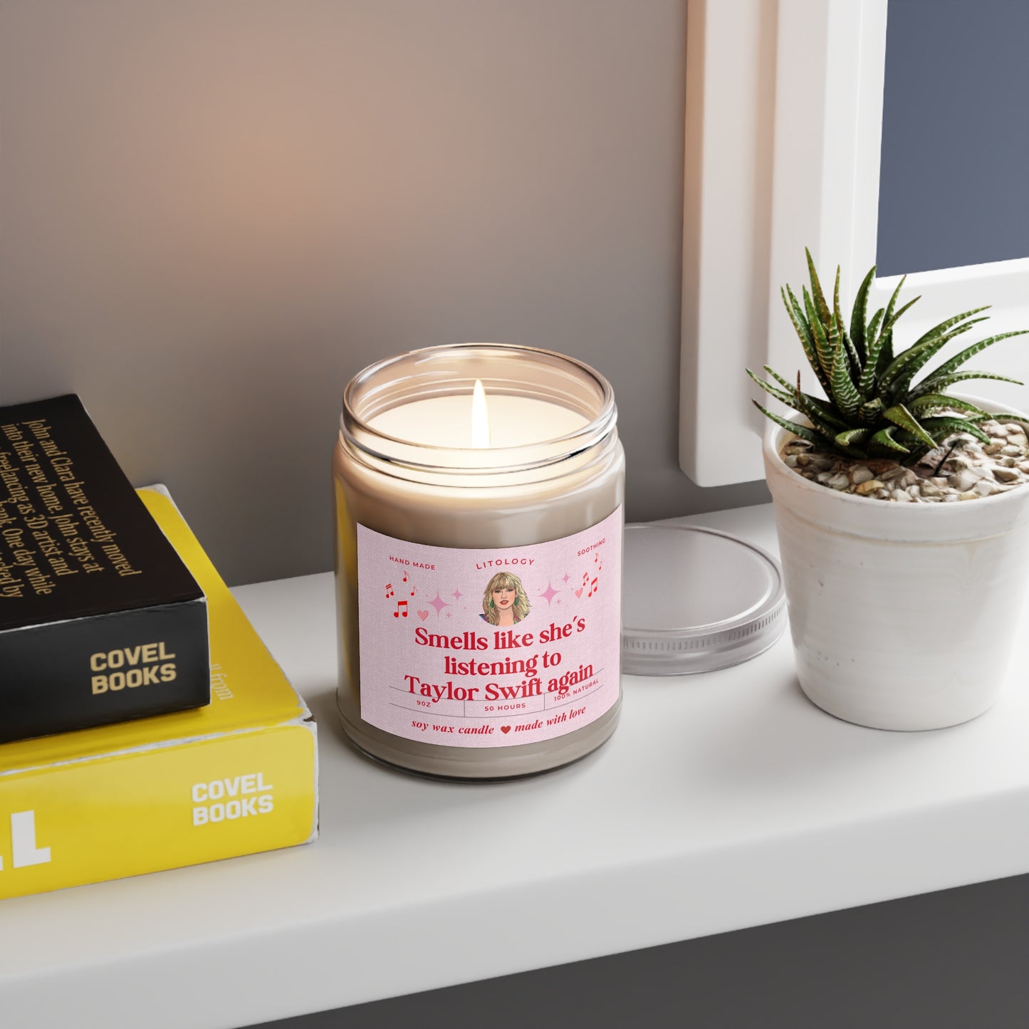 Taylor Swift Birthday Gift, Cool Fan Gifts for Women Adult, Birthday Candle for Swifties Besties, Natural Coconut Lavender Candle Room Decor, Themed Gift Ideas for Christmas Graduation Retirement