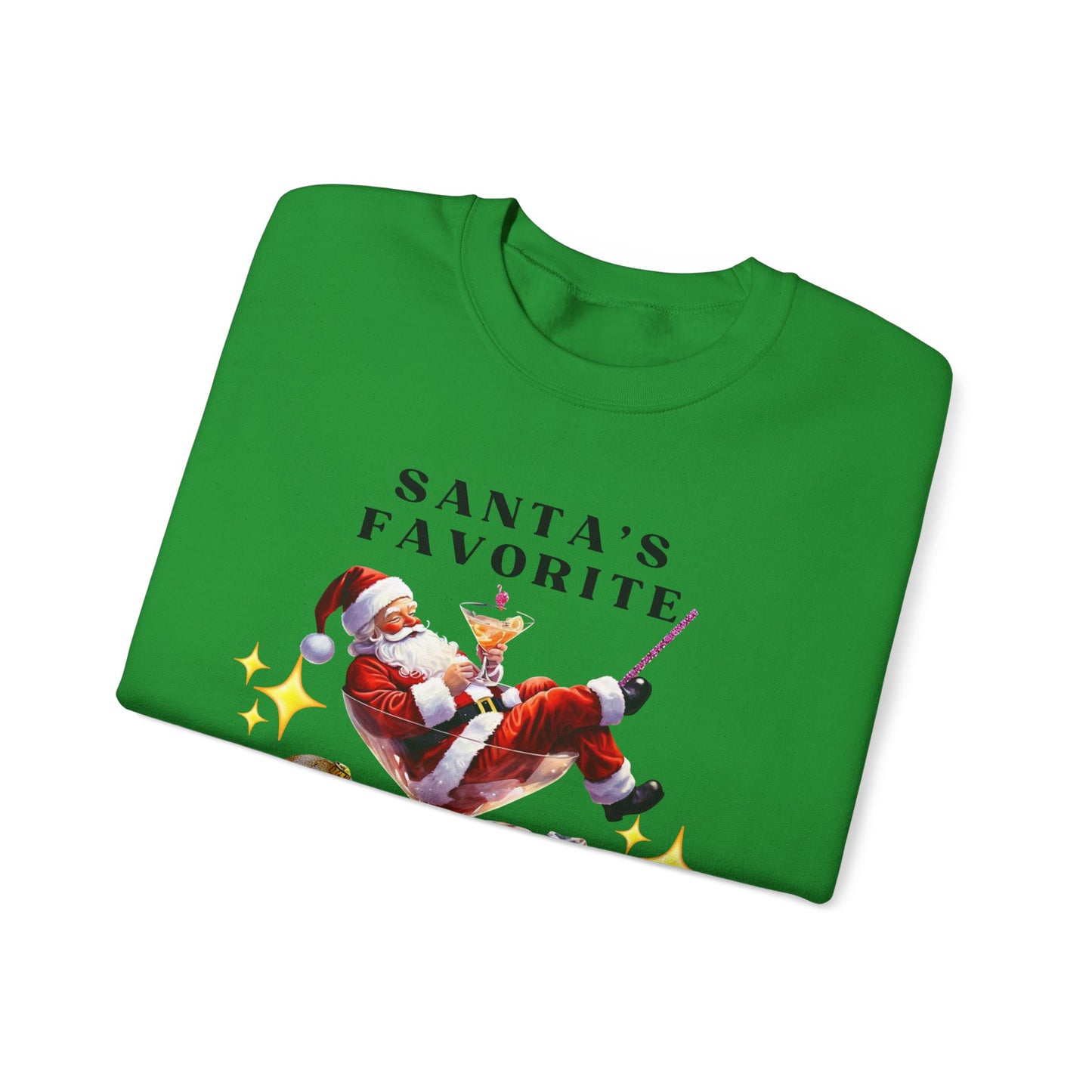 Santa Hot Mess Sweater, Martini Christmas Sweaters, Glitter Christmas Drink Sweatershirt, Christmas Party Sweater, Drink Sweater For Women