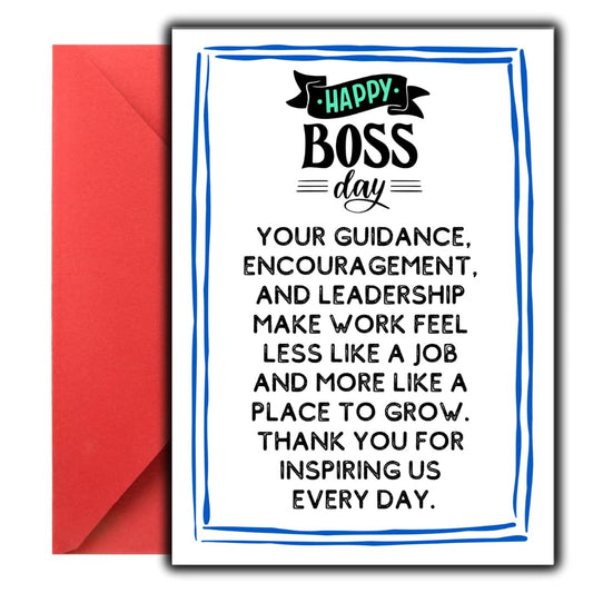 Boss Day Card from staff, Bosses Day Card from group, Boss Gifts for Women Men, Happy Boss's Day Card Gifts for Boss from Employees, Funny Boss's Day Gift for Her Him, Appreciation Bosses Day Ideas