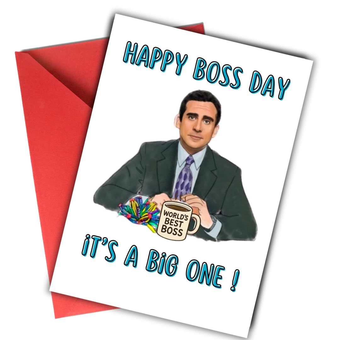 Office Boss Day Card, Bosses Day Card, Boss Gifts for Women Men, Happy Boss's Day Card Gifts for Boss from Employees, Boss's Day Card for Supervisor, National Boss Day Card, boss day card Office