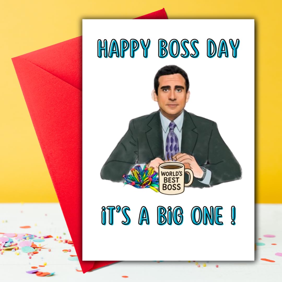 Office Boss Day Card, Bosses Day Card, Boss Gifts for Women Men, Happy Boss's Day Card Gifts for Boss from Employees, Boss's Day Card for Supervisor, National Boss Day Card, boss day card Office