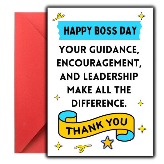 Happy national boss day card, Boss Day Card from Us, Boss Day Card from Group Bosses Day Card, boss day 2025 card for Women Men, Happy Boss's Day Card from Employees Funny Boss's Day Gift for Her Him