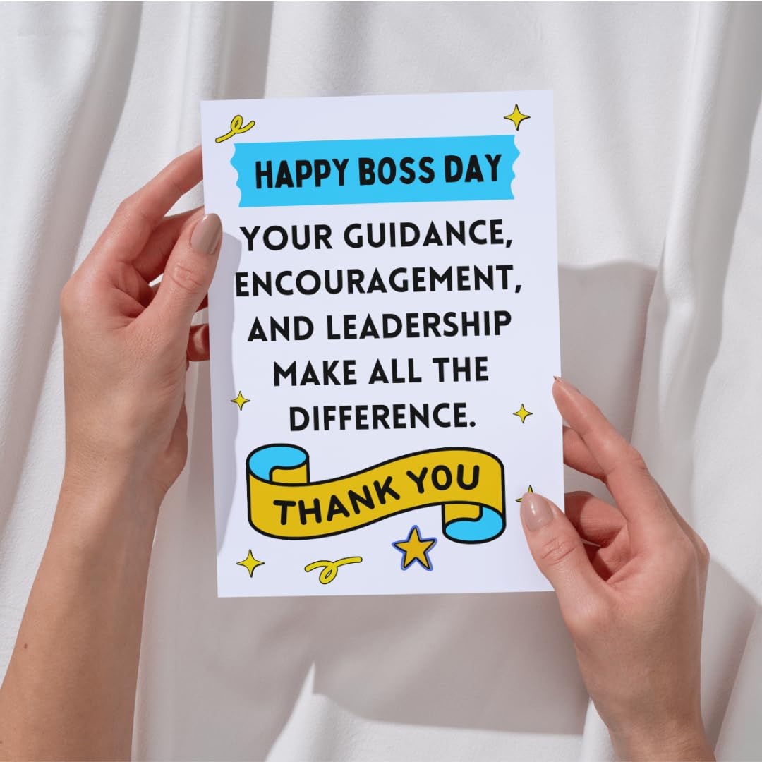 Happy national boss day card, Boss Day Card from Us, Boss Day Card from Group Bosses Day Card, boss day 2025 card for Women Men, Happy Boss's Day Card from Employees Funny Boss's Day Gift for Her Him