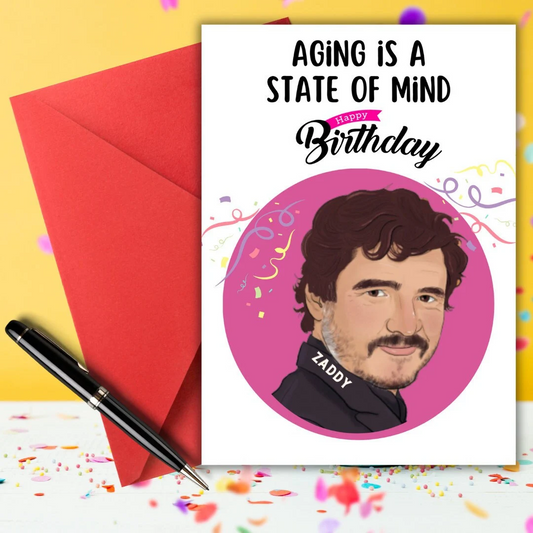 Pedro Pascal Birthday Card, Pedro Pascal Card, Funny Pedro Pascal Happy Birthday Card, for friend, sister, Pedro Pascal Card, Pedro Fan Card