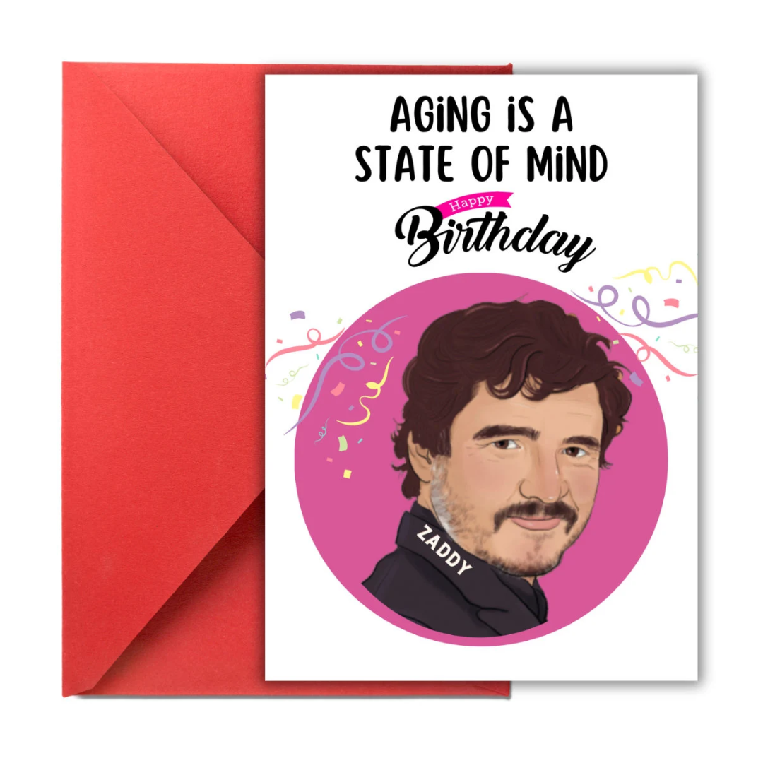Pedro Pascal Birthday Card, Pedro Pascal Card, Funny Pedro Pascal Happy Birthday Card, for friend, sister, Pedro Pascal Card, Pedro Fan Card