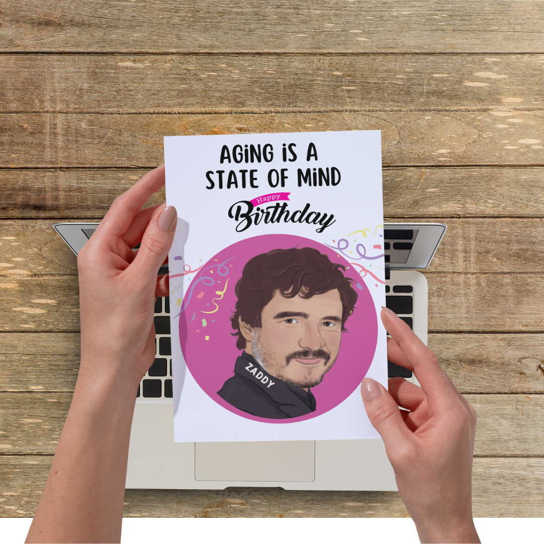 Pedro Pascal Birthday Card, Pedro Pascal Card, Funny Pedro Pascal Happy Birthday Card, for friend, sister, Pedro Pascal Card, Pedro Fan Card